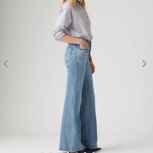 Levi's Light Blue Wide Leg Jeans